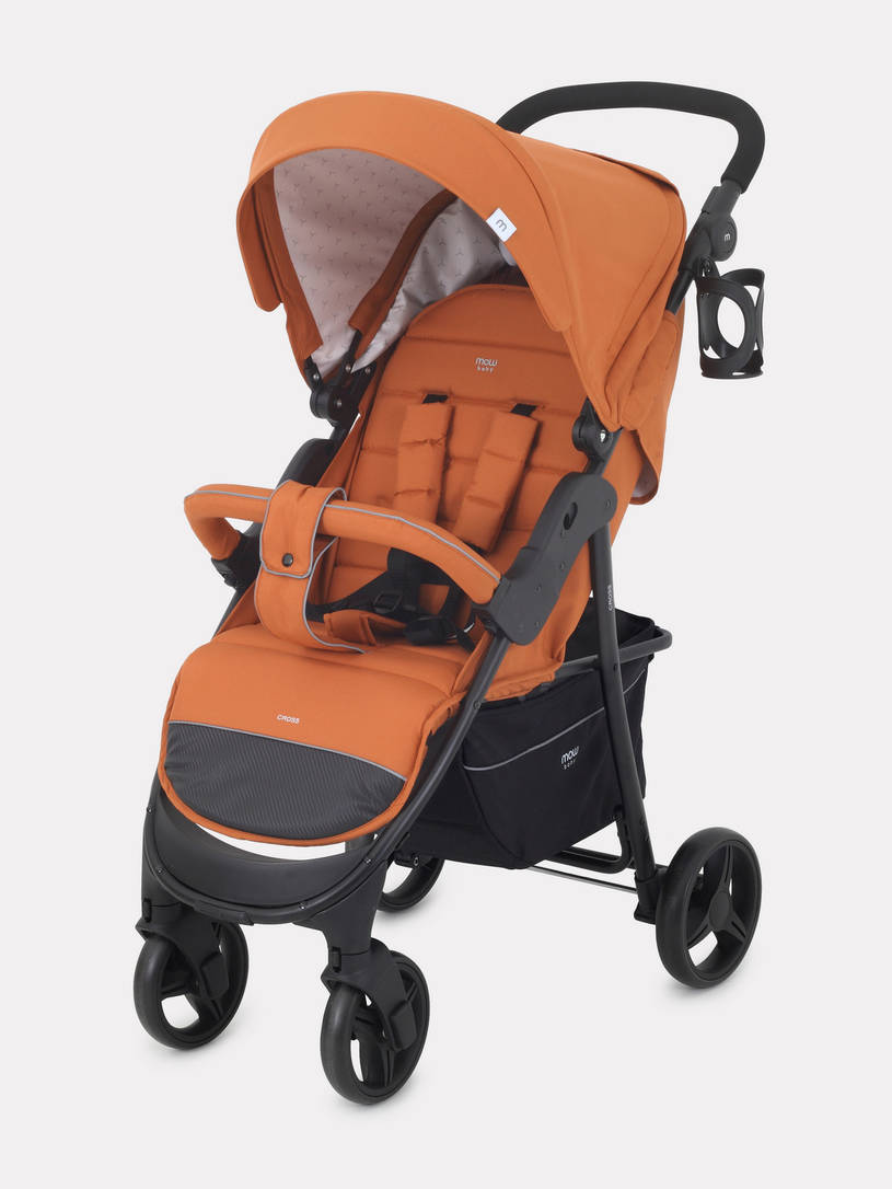 Коляска прогулочная Mowbaby Cross 2024 brown
