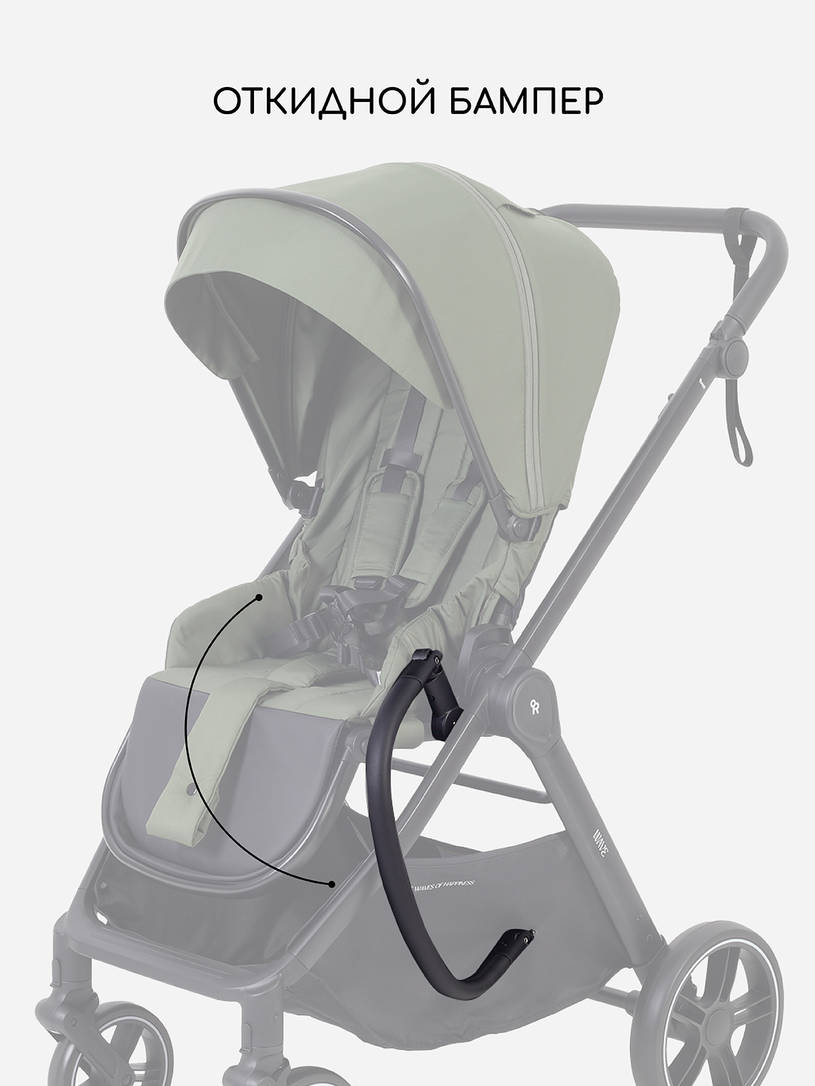 Коляска 2 в 1 Rant Basic Wave Green