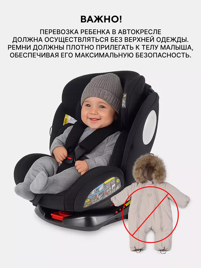 Автокресло Rant Basic Twist Next isofix группа 0+/1/2/3 (0-36 кг) Black