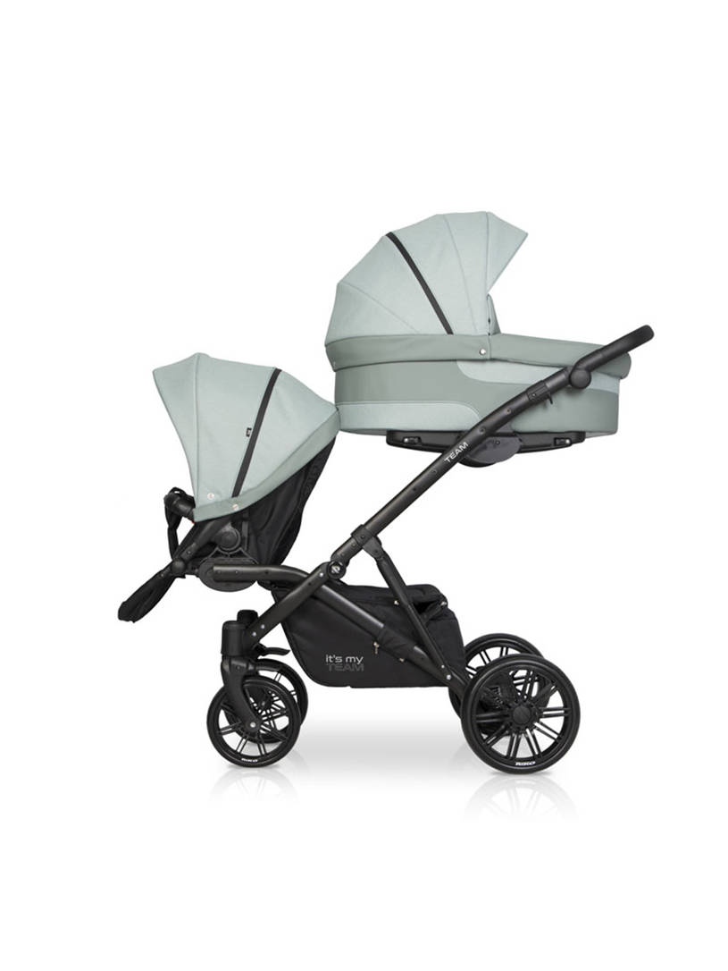 Коляска для двойни 2 в 1 Riko Team 2020 мятный