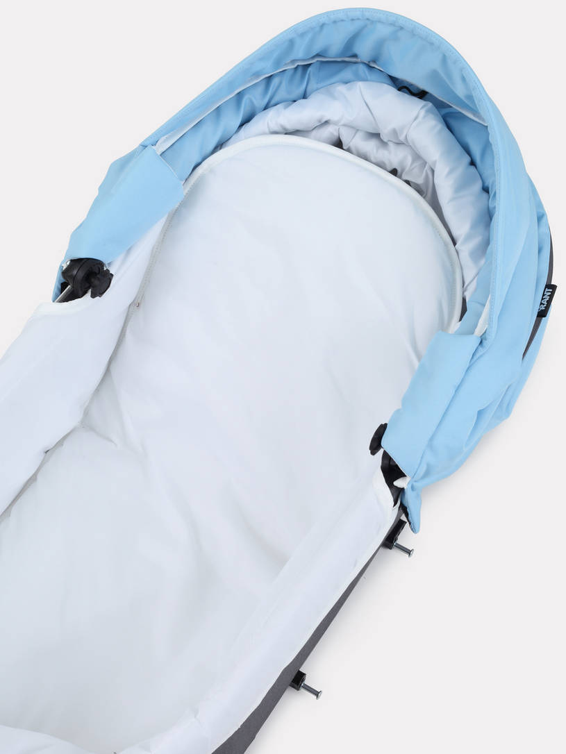 Коляска 2 в 1 Rant Dream 09 серый-голубой