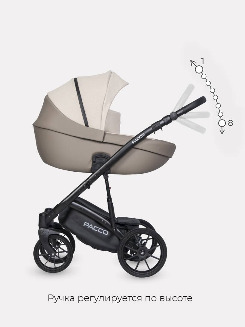 Коляска 2 в 1 RIKO BASIC PACCO 06 Latte