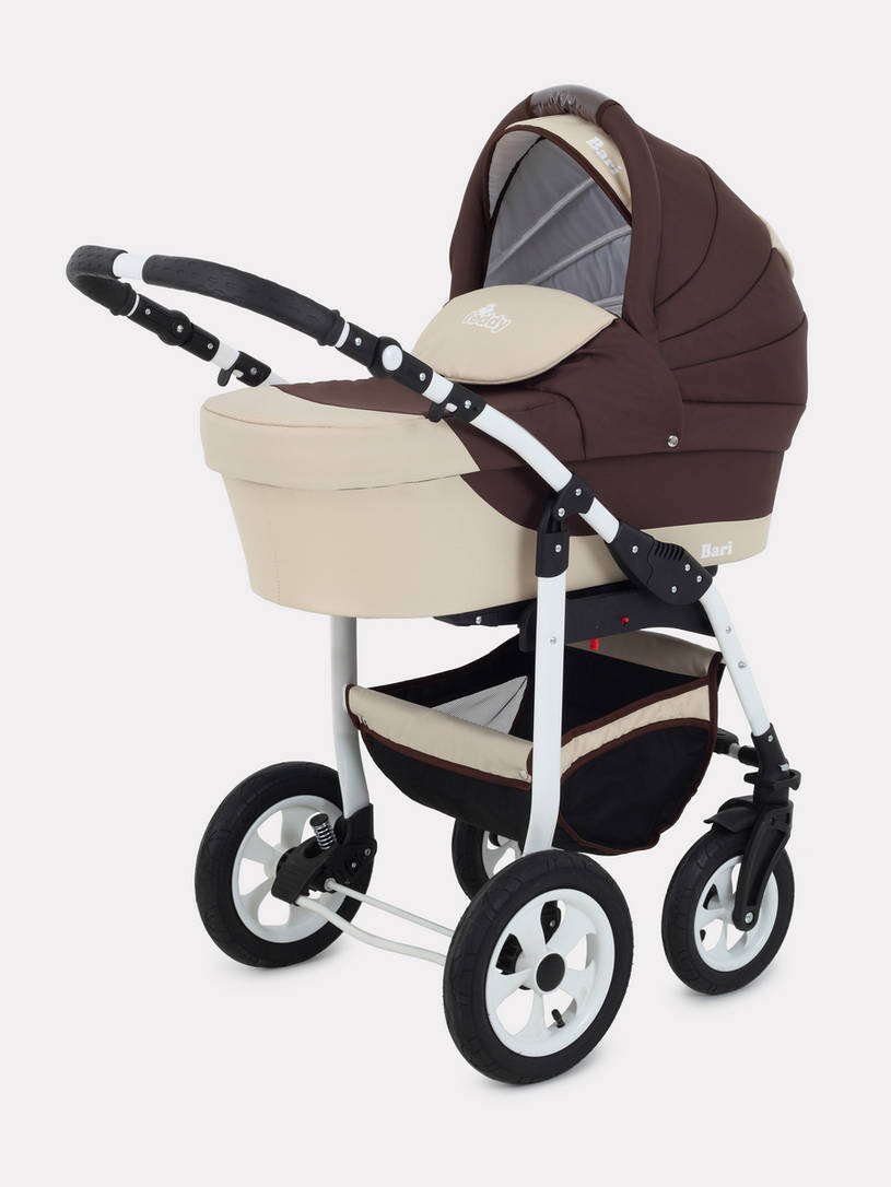 Коляска 2 в 1 Bart-Plast Bari 04 коричнево-бежевый