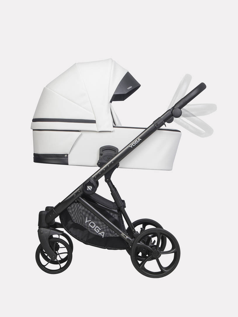 Коляска 3 в 1 Riko Basic Yoga Ecco 11 White, Белый