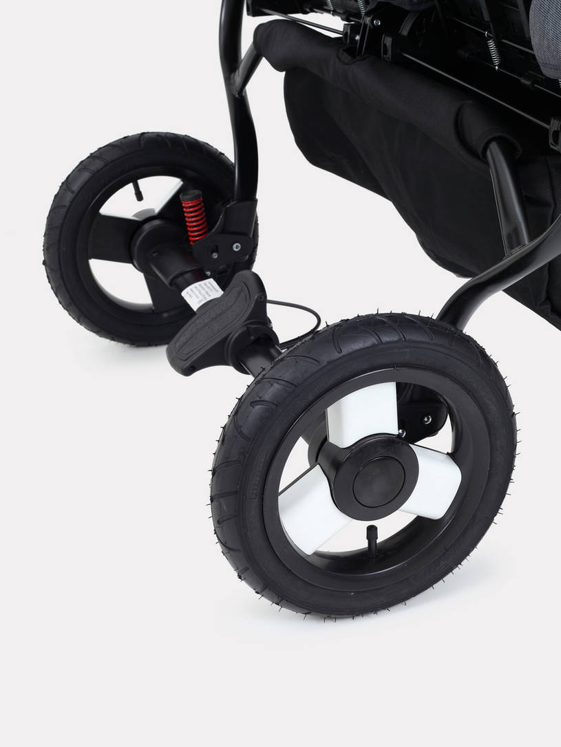 Коляска для двойни 2 в 1 Rant Dream Duo 08 серый-темно-зеленый