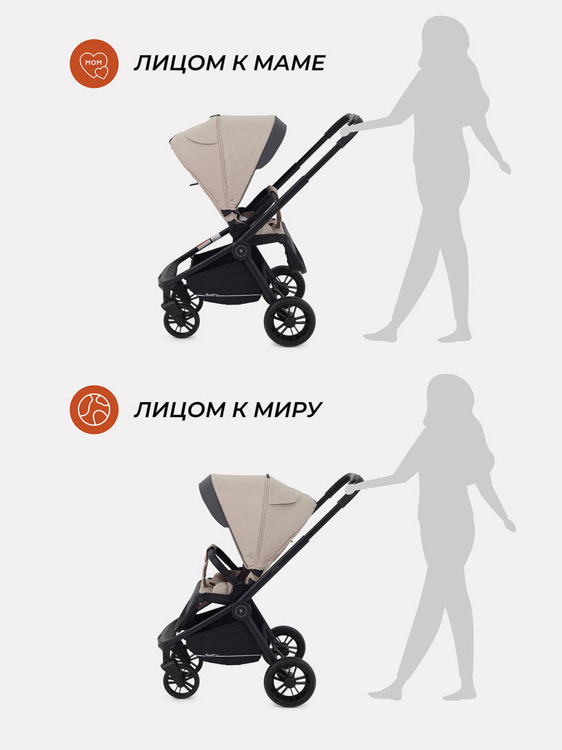 Коляска прогулочная Rant Basic Energy Beige 2024