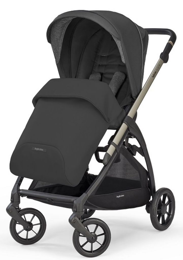 Коляска 2 в 1 Inglesina Electa с подставкой под люльку Stand Up, Upper Black