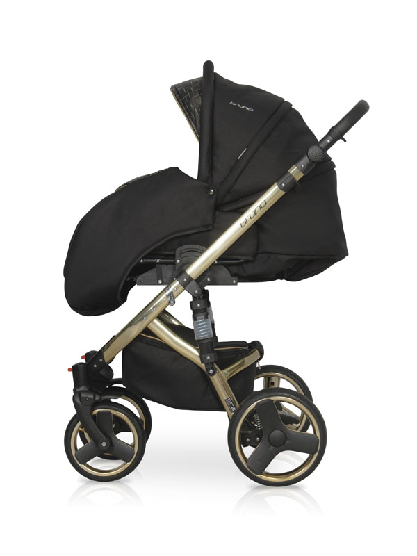 Коляска 3 в 1 Riko Bruno Silver 31 черный
