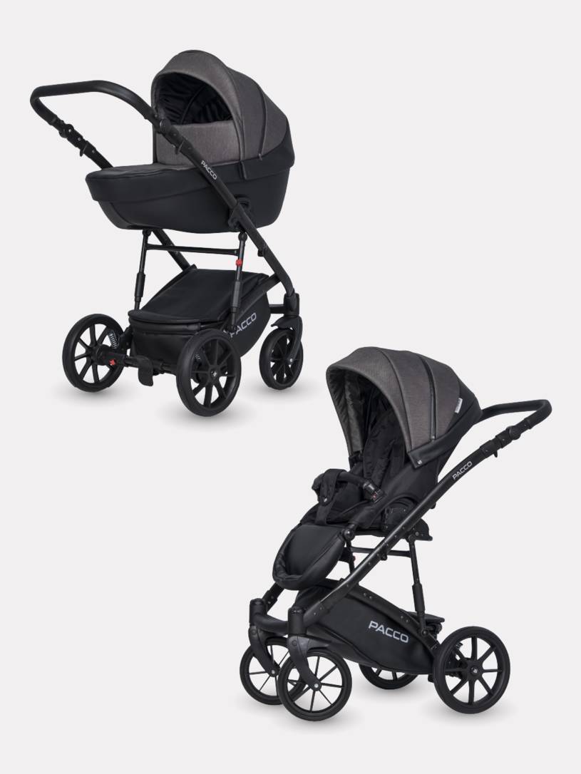 Коляска 2 в 1 RIKO BASIC PACCO 04 Carbon