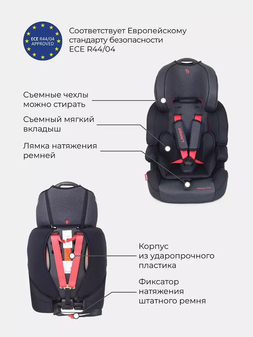 Автокресло Rant Lambo Racing Line 1/2/3 (9-36 кг)