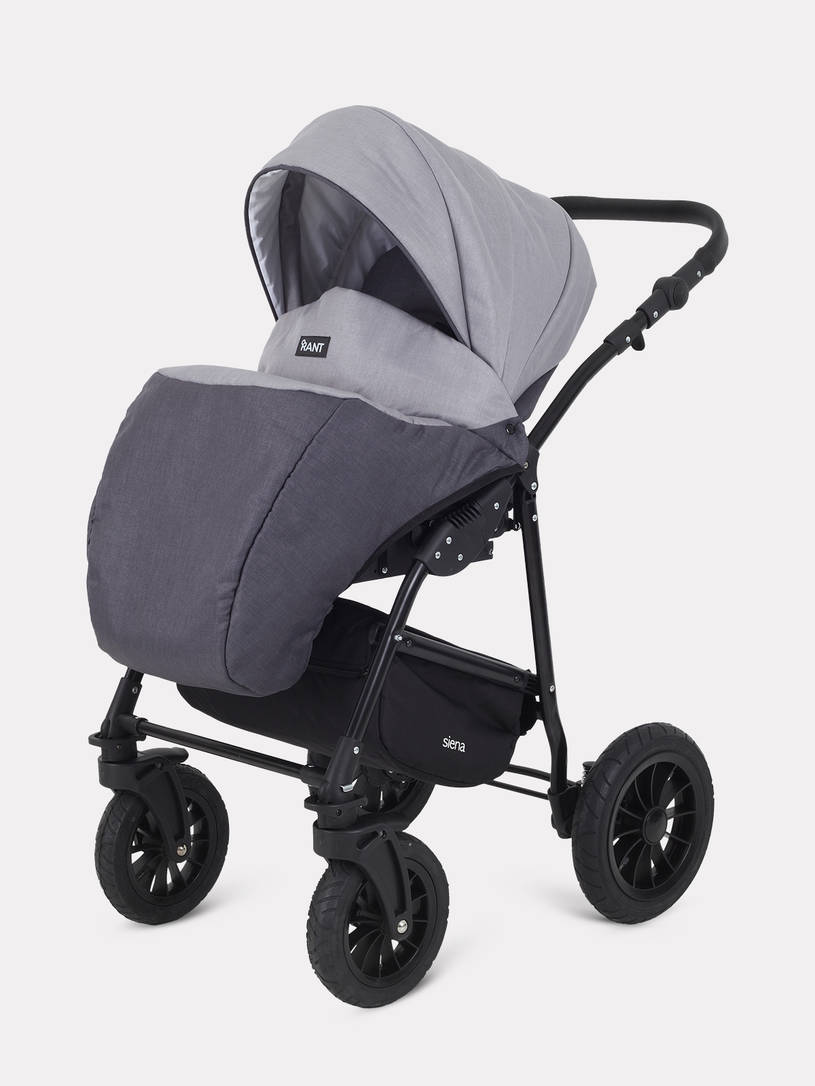 Коляска Rant Siena 2024 02 темно-серый - светло-серый