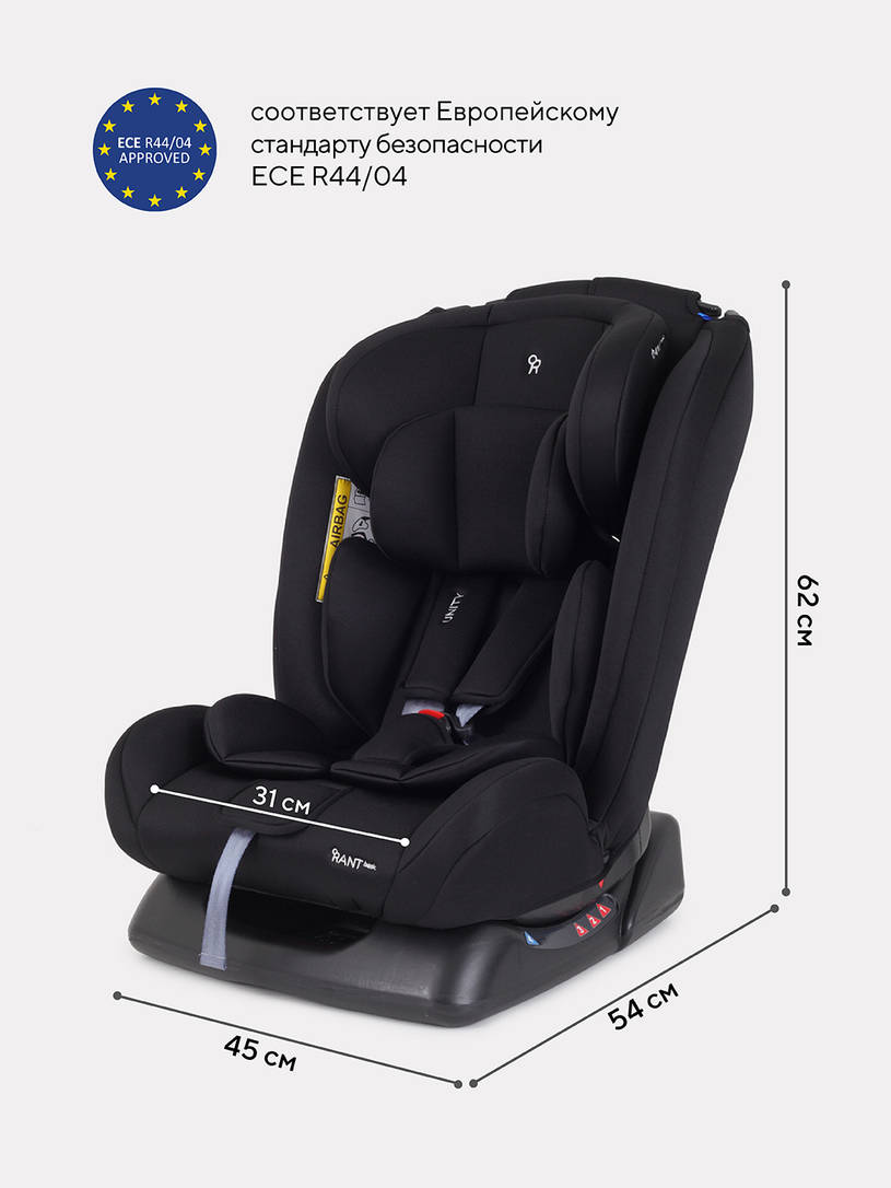 Автокресло Rant Basic Unity 0/1/2/3 (0-36 кг) Black