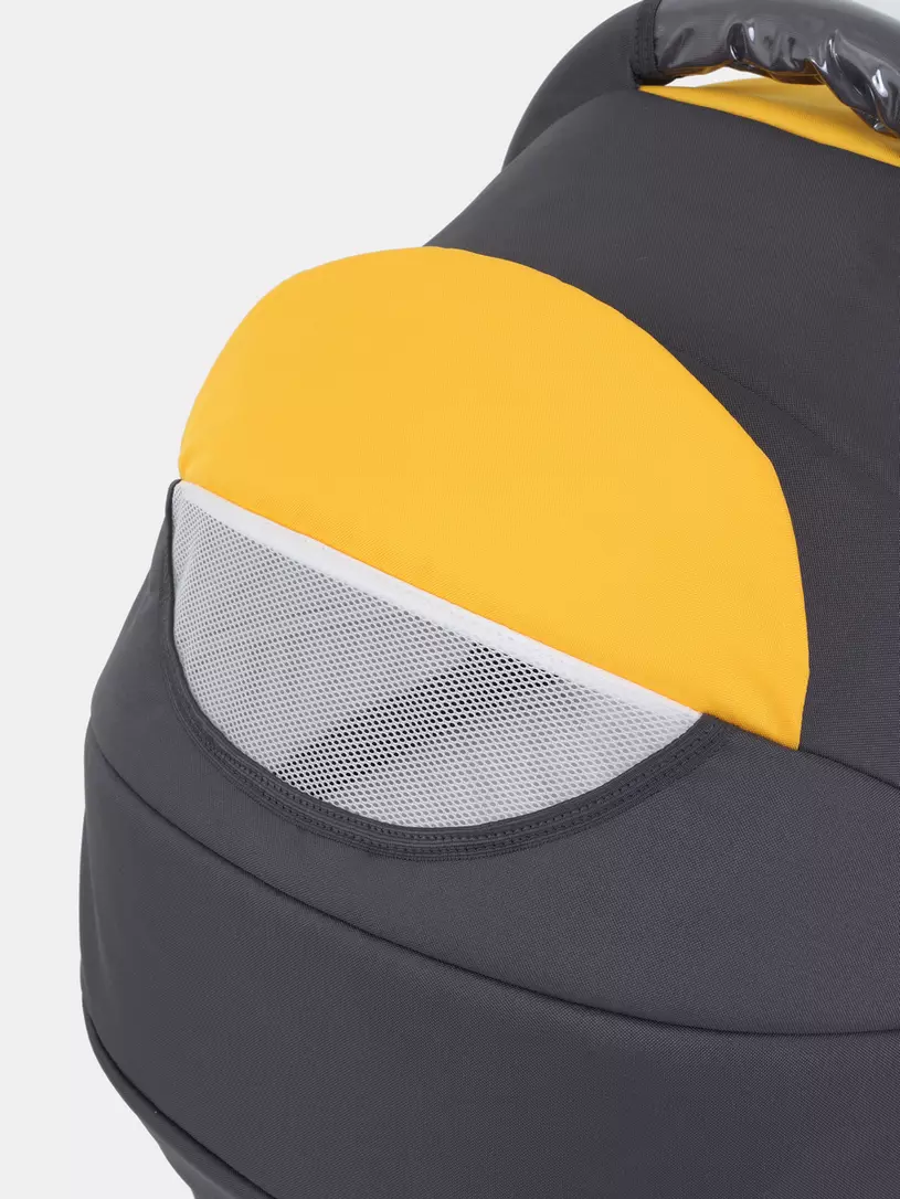 Коляска 2 в 1 Bart-Plast Bari 05 серо-желтый