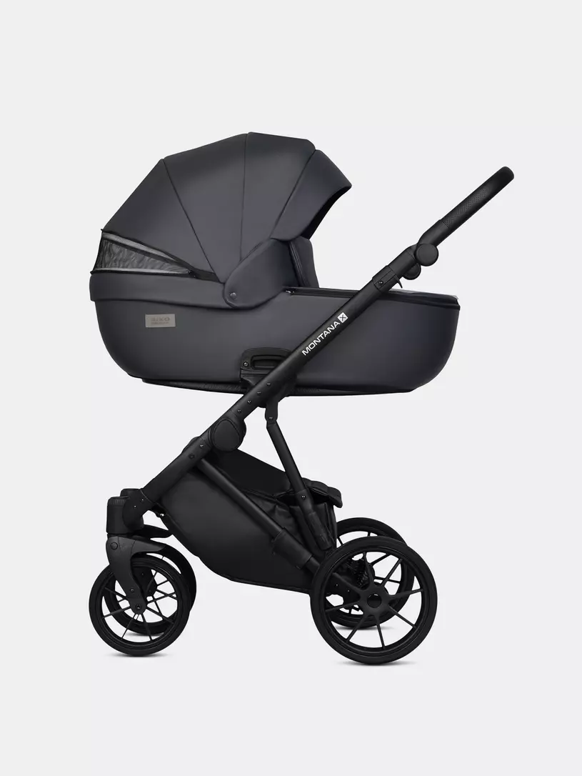 Коляска 2 в 1 Riko Basic Montana X Ecco 24 Graphite