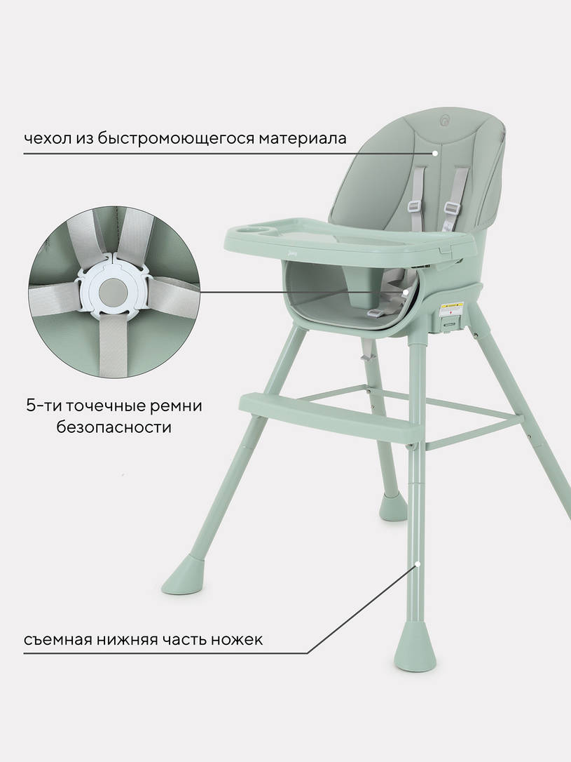 Стульчик для кормления Rant Juicy Ocean green