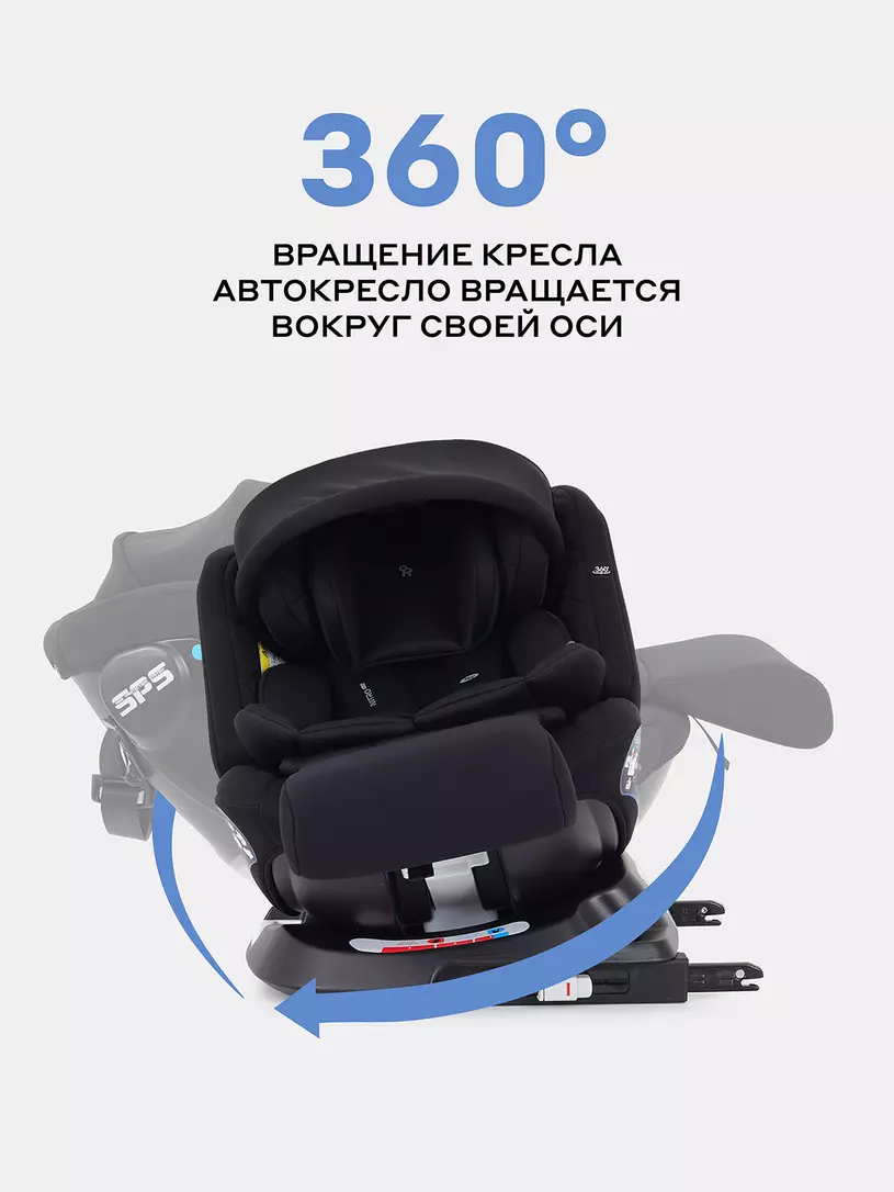 Автокресло Rant Nitro Plus isofix 0/1/2/3 (0-36 кг) Black