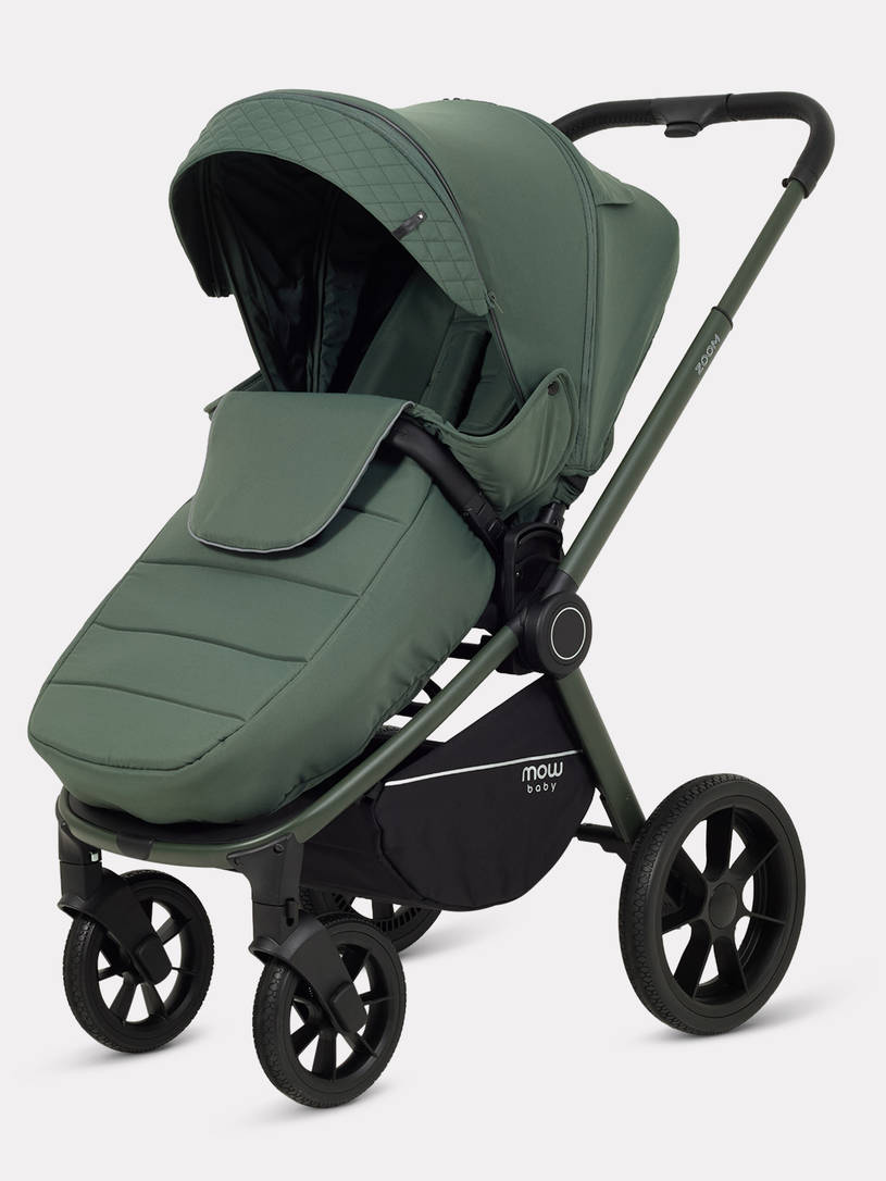 Коляска 3 в 1 Mowbaby Zoom PU Forest green