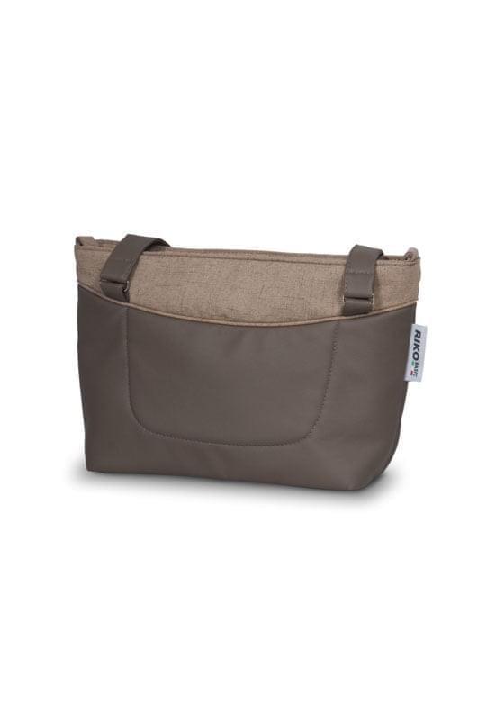 Коляска 3 в 1 Riko Basic Aicon 10 коричнево-бежевый