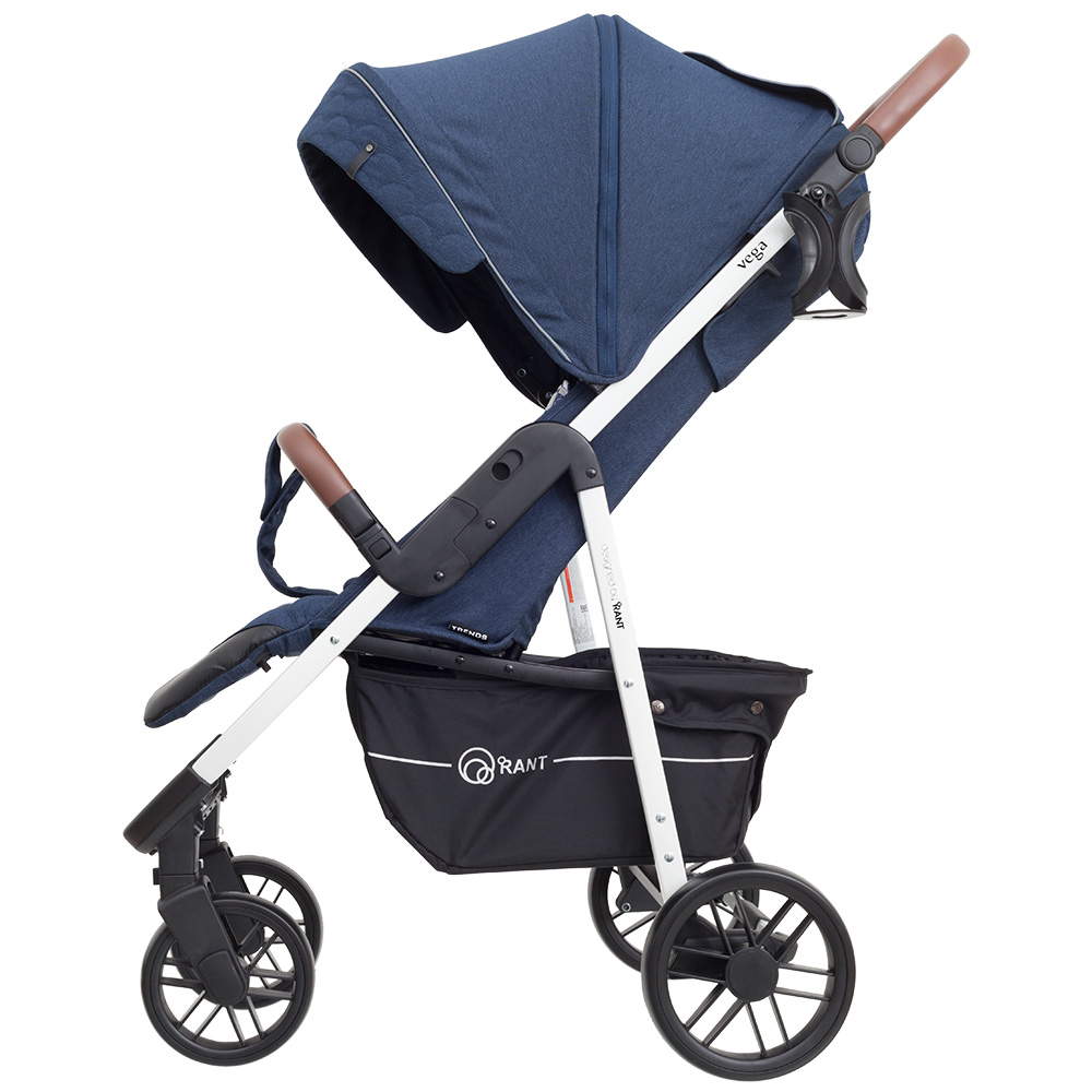 Коляска прогулочная Rant Vega Trends Lines blue (2021). Цвет: Синий