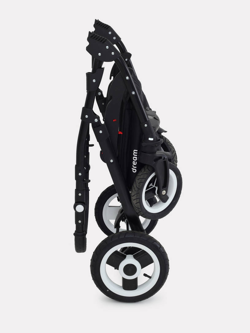 Коляска 2 в 1 Rant Dream 03 серый-розовый