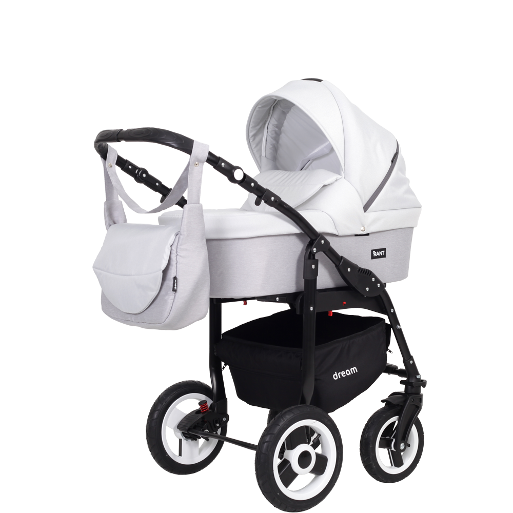 Коляска 3 в 1 Rant Dream 02 светло-серый