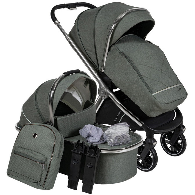Детская коляска Sevillababy Tinum 2 в 1 Dk.Green/хаки