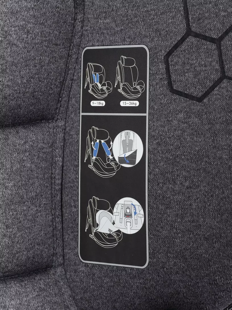 Автокресло Rant IQ isofix 1/2/3 (9-36 кг) Dark grey