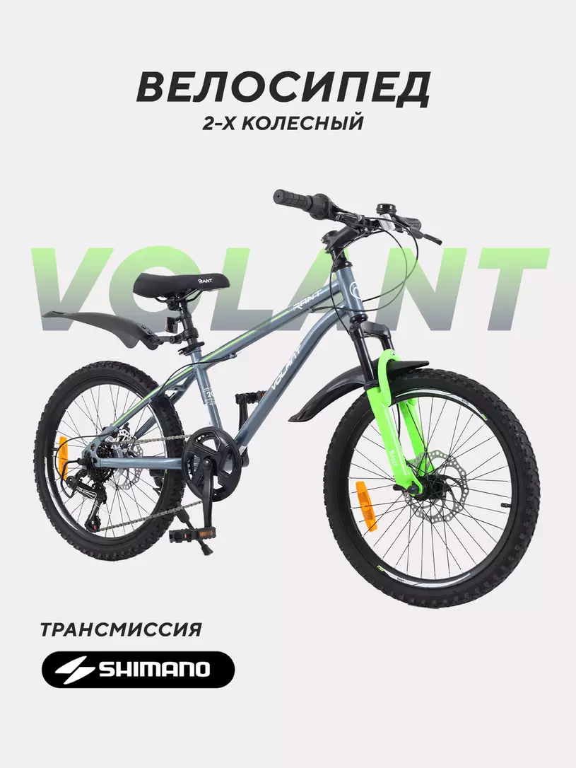 Велосипед 2-х колесный Rant Volant 20 серый