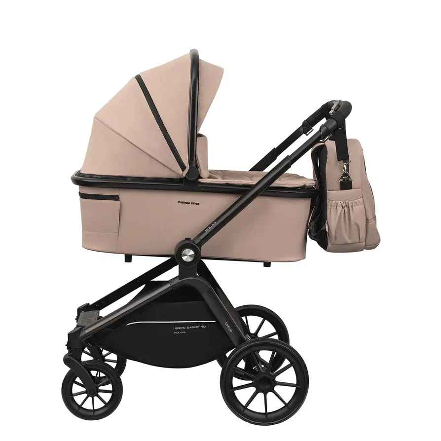 Коляска 2 в 1 Indigo SOLAR бежевый