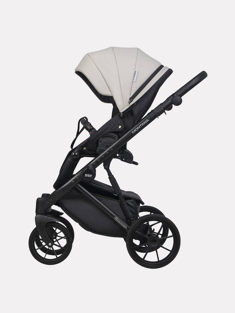 Коляска 2 в 1 Riko Basic Montana Ecco 31 Light Silver-Black