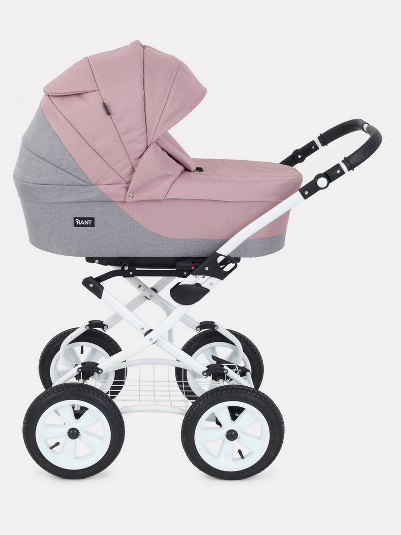 Коляска 2 в 1 Rant Siena Classic 07 серый-розовый