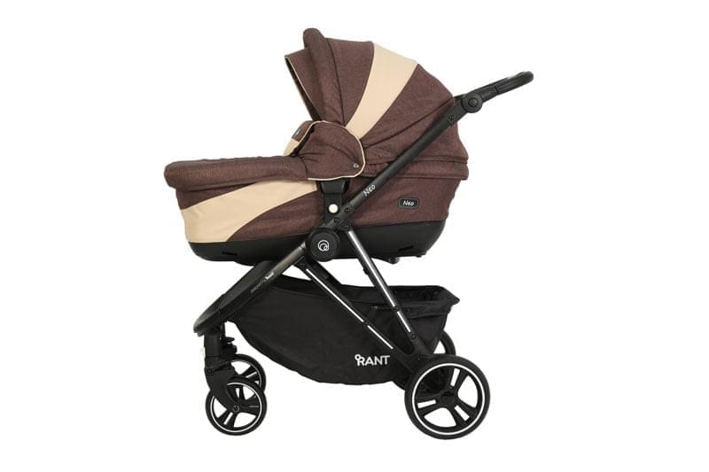 Коляска 2 в 1 Rant Neo коричнево-бежевый