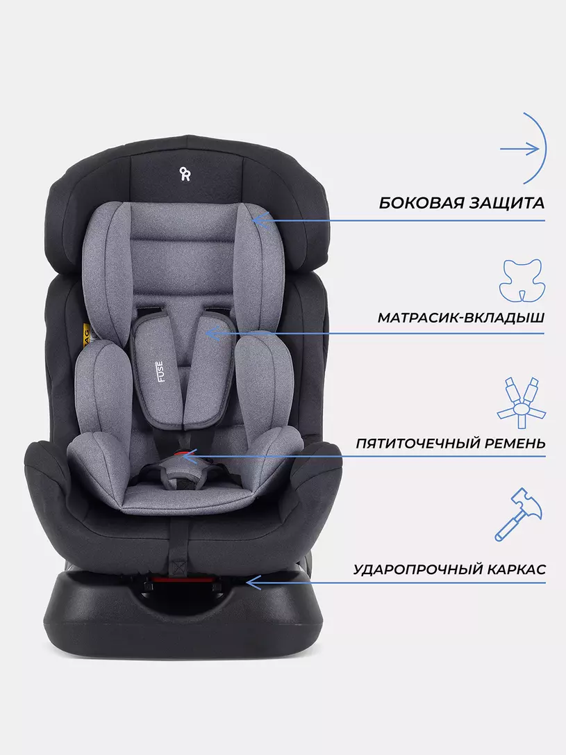 Автокресло Rant Basic Fuse 0/1/2 (0-25 кг) Grey