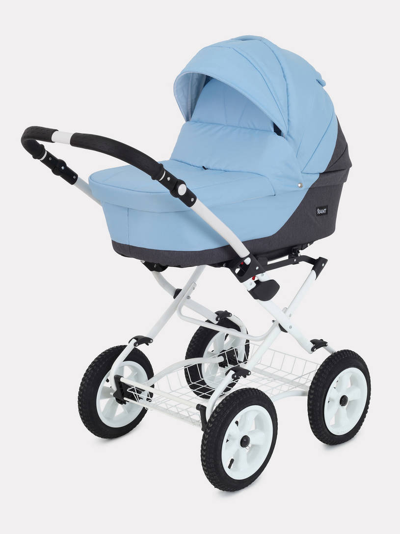 Коляска 2 в 1 Rant Siena Classic 12 серый-голубой