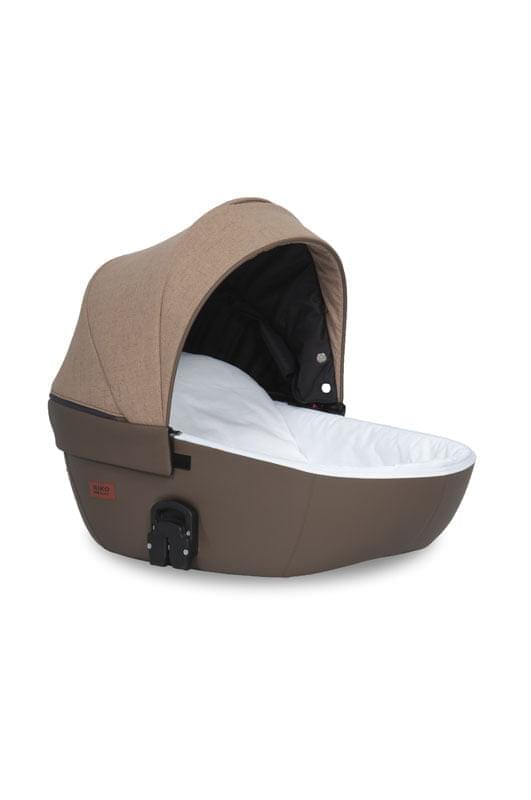 Коляска 3 в 1 Riko Basic Aicon 10 коричнево-бежевый