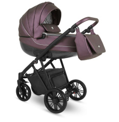 Коляска Camarelo Zeo 3 в 1 фиолетовый экокожа