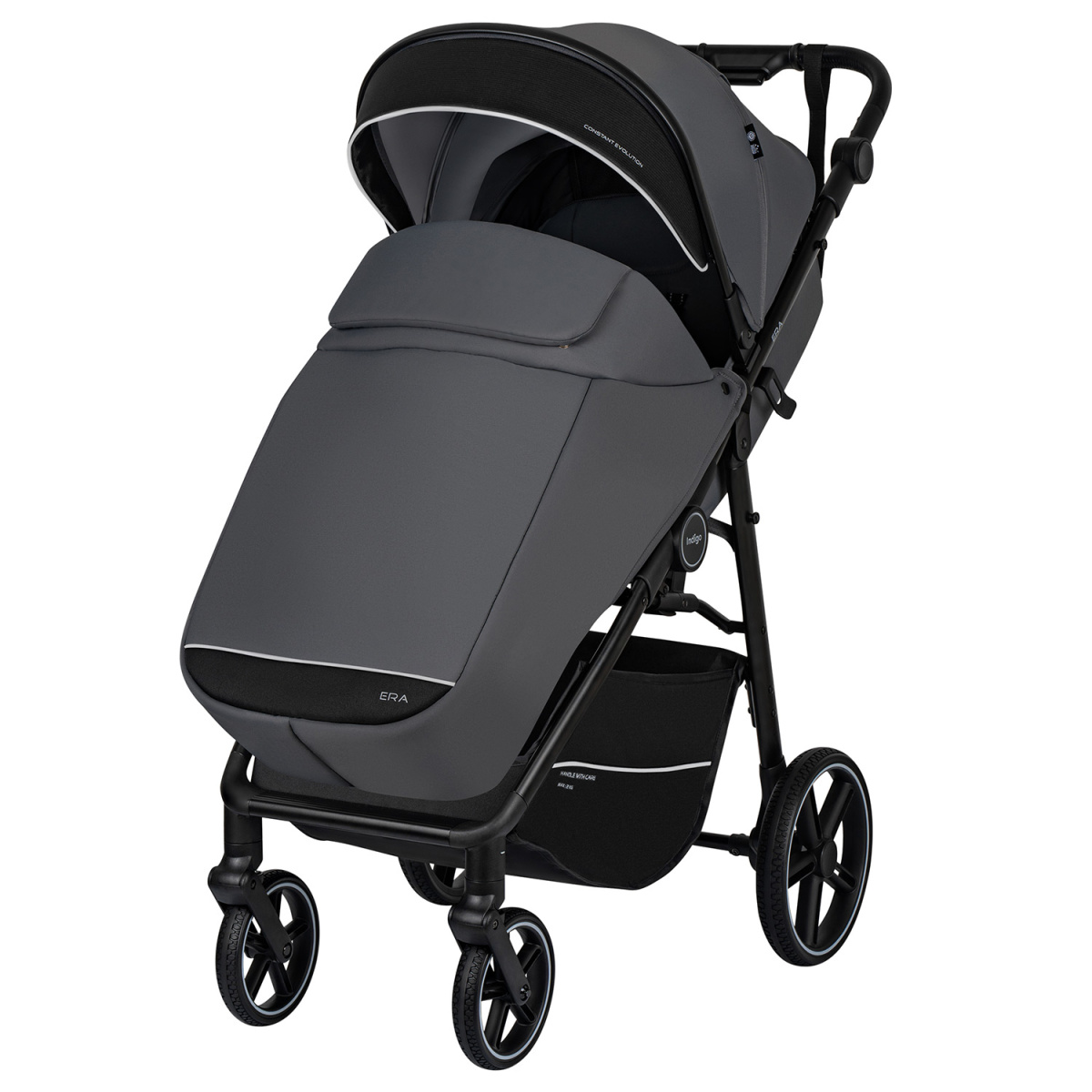 Коляска прогулочная Indigo ERA темно-серый