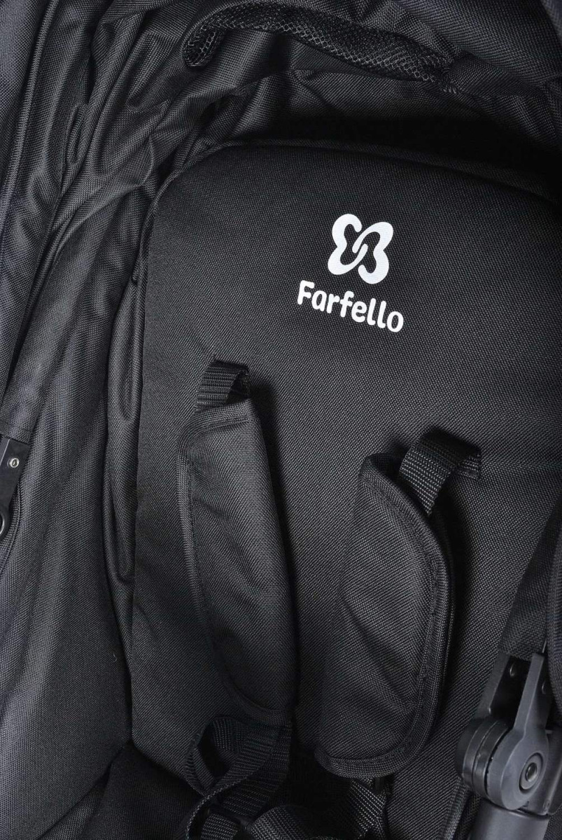 Коляска модульная 2 в 1 Farfello Jolly-S (J-77 чёрная)