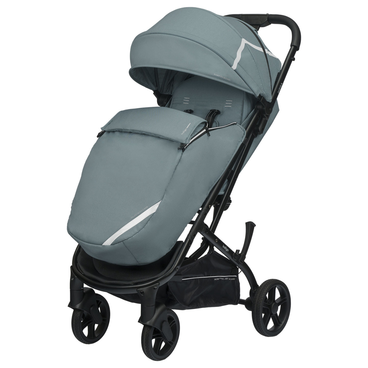 Коляска прогулочная Indigo MEGA голубой