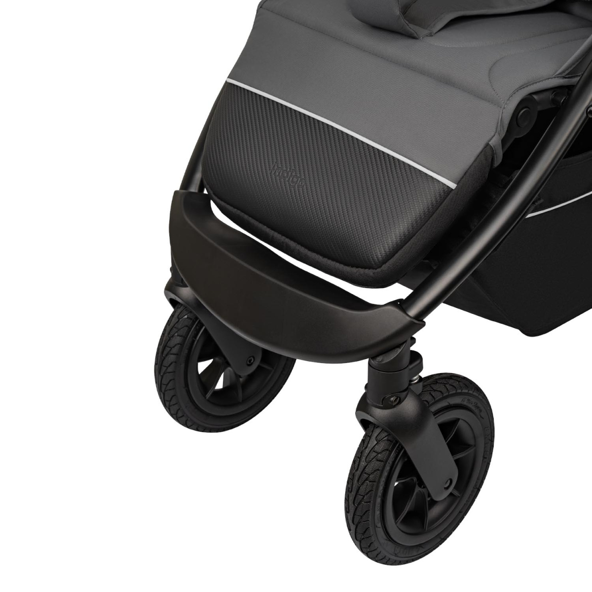Коляска прогулочная Indigo EPICA XL AIR с сумкой темно-серый