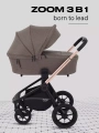 Коляска 3 в 1 Mowbaby Zoom Gold 2025 cacao brown