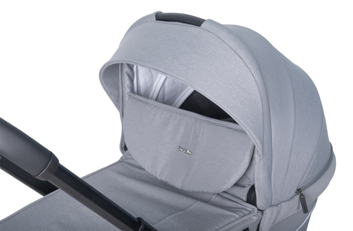 Коляска модульная 2в1 Farfello Baby shell BBS (BBS-19 Light grey/Светло серый/черная рама)