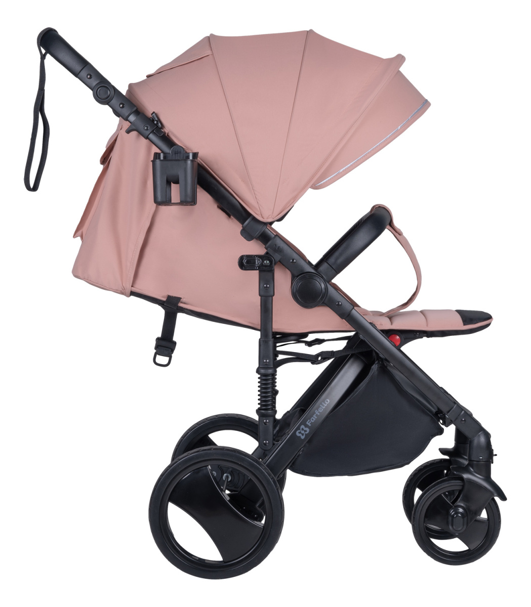 Коляска детская прогулочная Farfello Bino Angel Plus (Powdery/Пудровый)