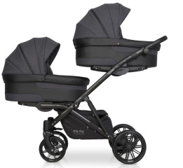 Коляска для двойни 2 в 1 Riko Team 2020 темно-серый