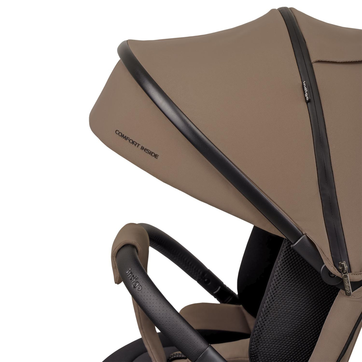 Коляска 2 в 1 Indigo SOLAR темно-бежевый