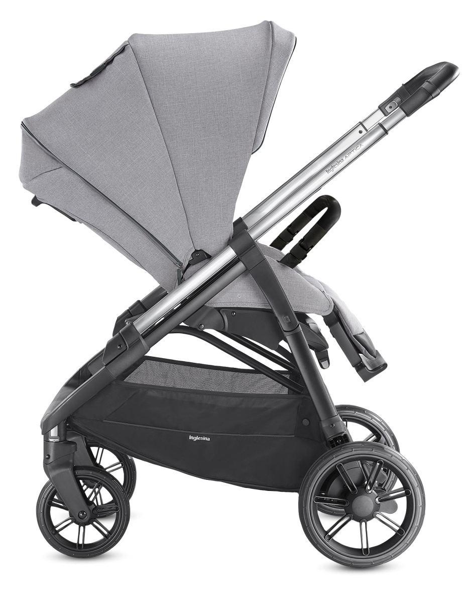 Коляска 3 в 1 Inglesina Aptica с подставкой под люльку Stand Up, Silk Grey