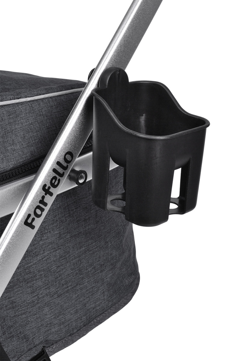 Коляска трансформер Farfello Pristina (Черный PS-15)