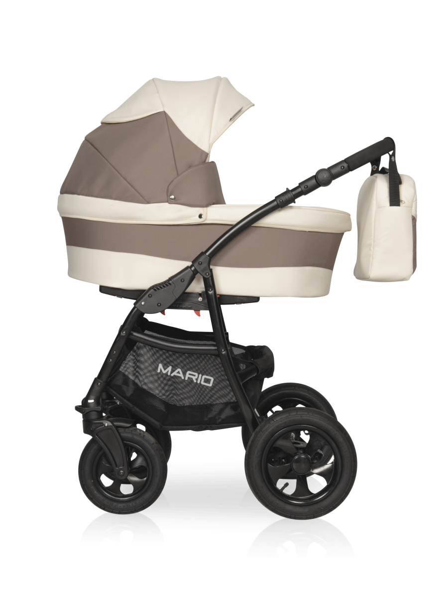 Коляска 2 в 1 Riko Basic Mario 04 бежево-коричневый