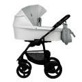 Коляска 2 в 1 Indigo Impulse Eco, Ie 03 (Белый + Серый)
