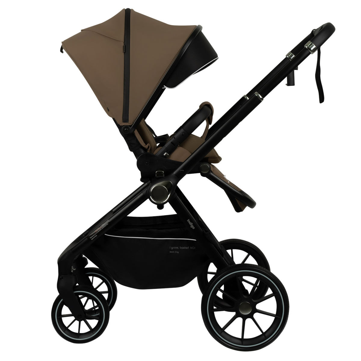 Коляска прогулочная Indigo GLOSS темно-бежевый
